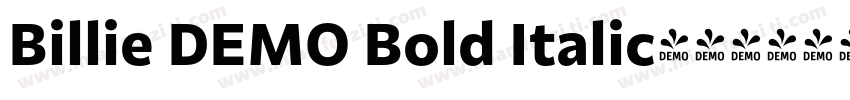 Billie DEMO Bold Italic字体转换